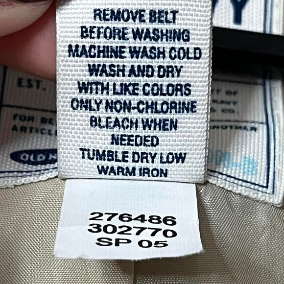 OLD NAVY Women's KHAKI TRENCH COAT w/o BELT - Picture 4 of 6